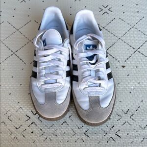 Adidas Samba White and Black Sneakers